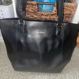 Black Leather Vera Bradley Purse